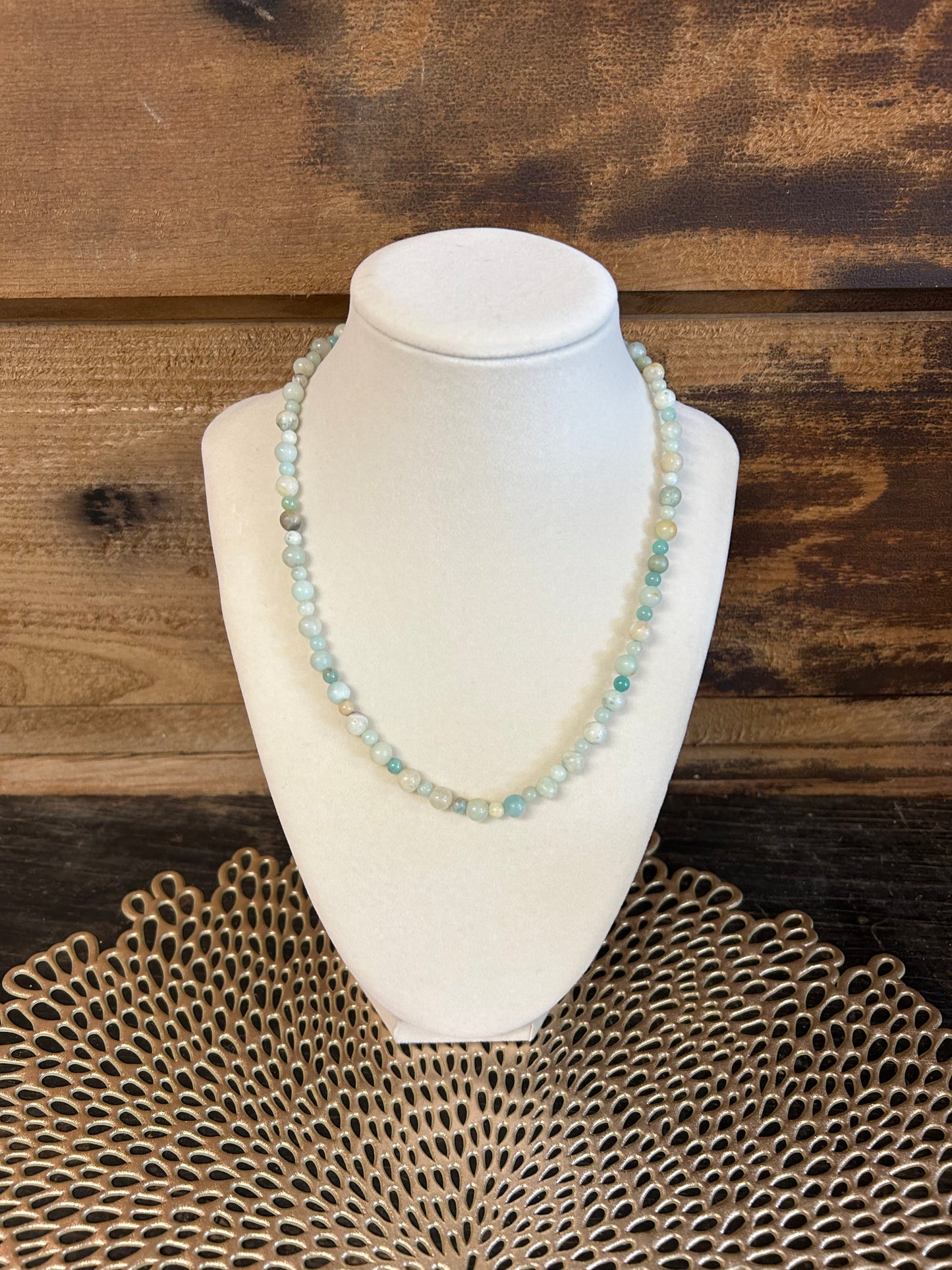 Amazonite Gem Necklace (The Alexa)