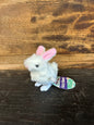 Farm Fresh White Fuzzy Bunny Wind Ups, Spring, Easter