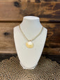 Sunrise Clam Shell Cord Necklace