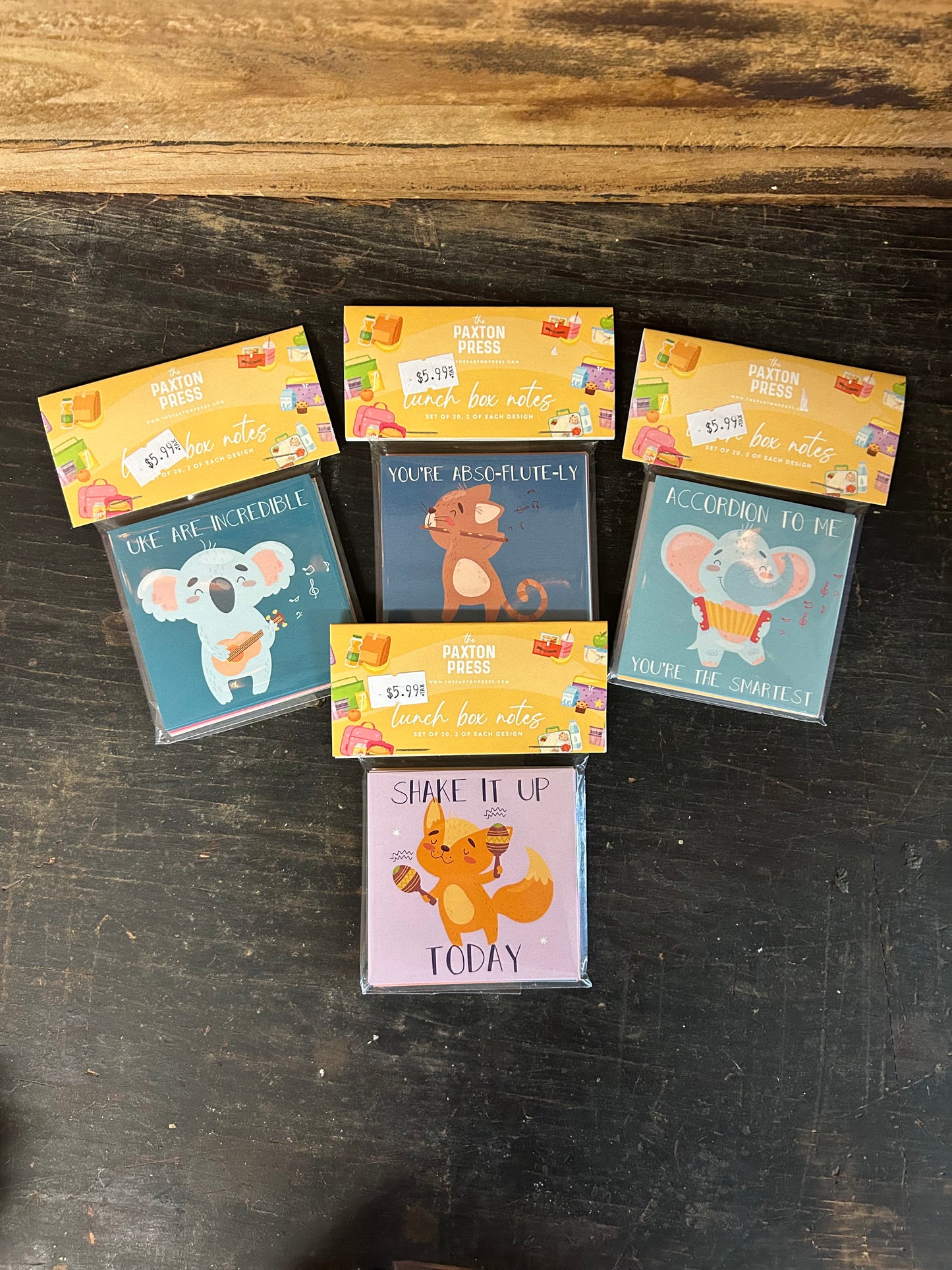 Lunch Box Notes - Musical Animals
