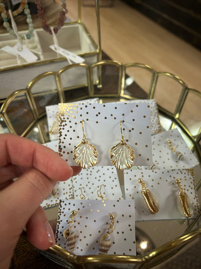 Golden Pearl Earrings