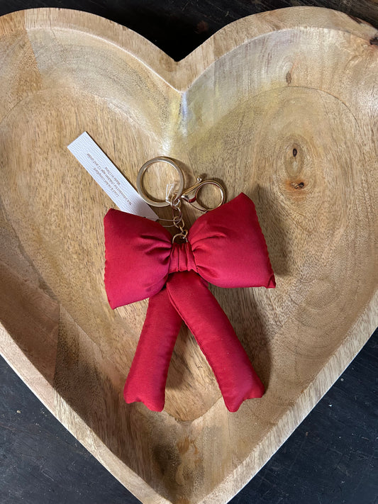 TRENDING PUFFY BOW RIBBON BAG CHARM KEYCHAIN | 40KC109