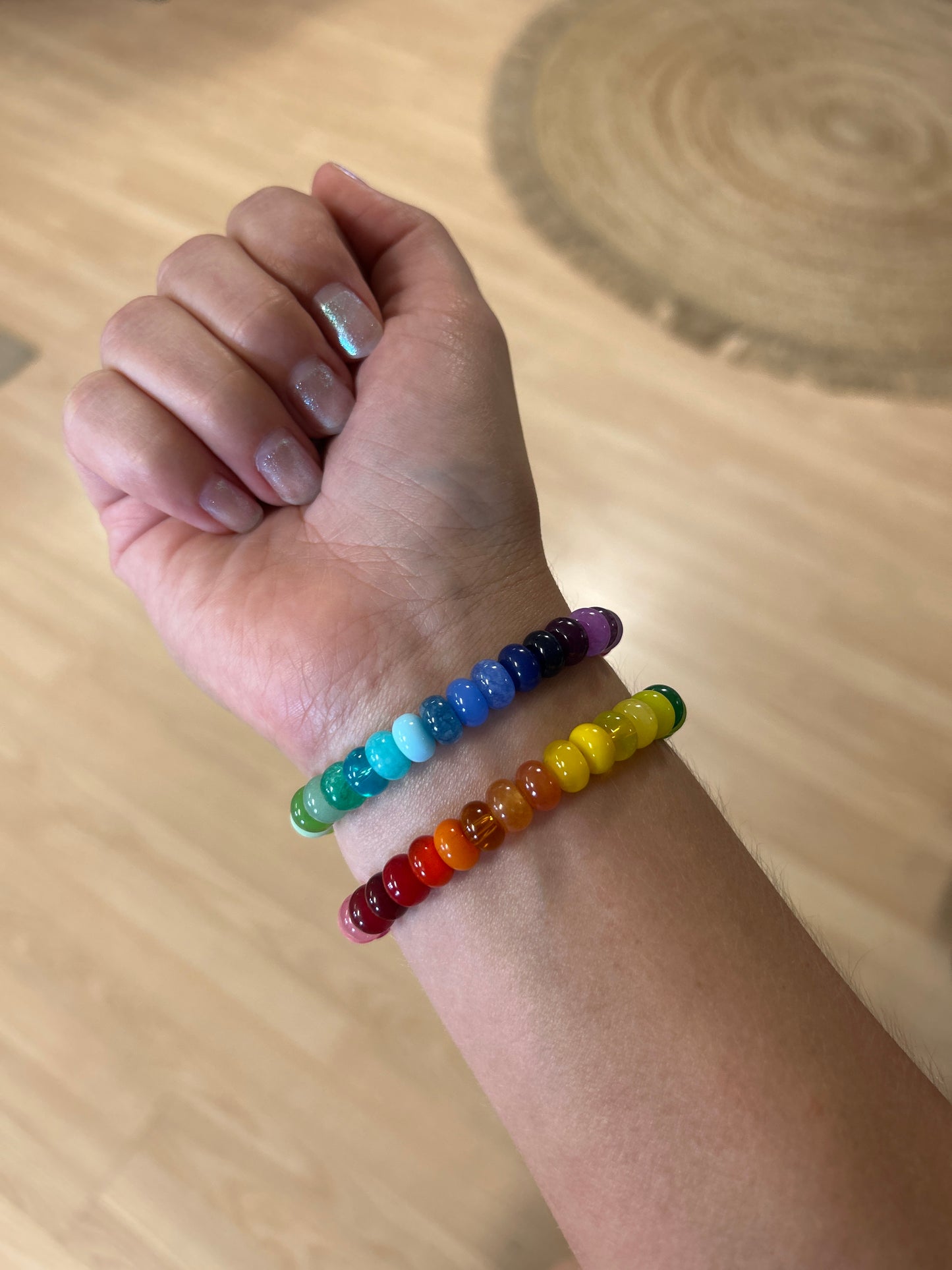 Rainbow Bright Beaded Bracelet