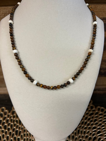 Tiger Eye Beaded Necklace